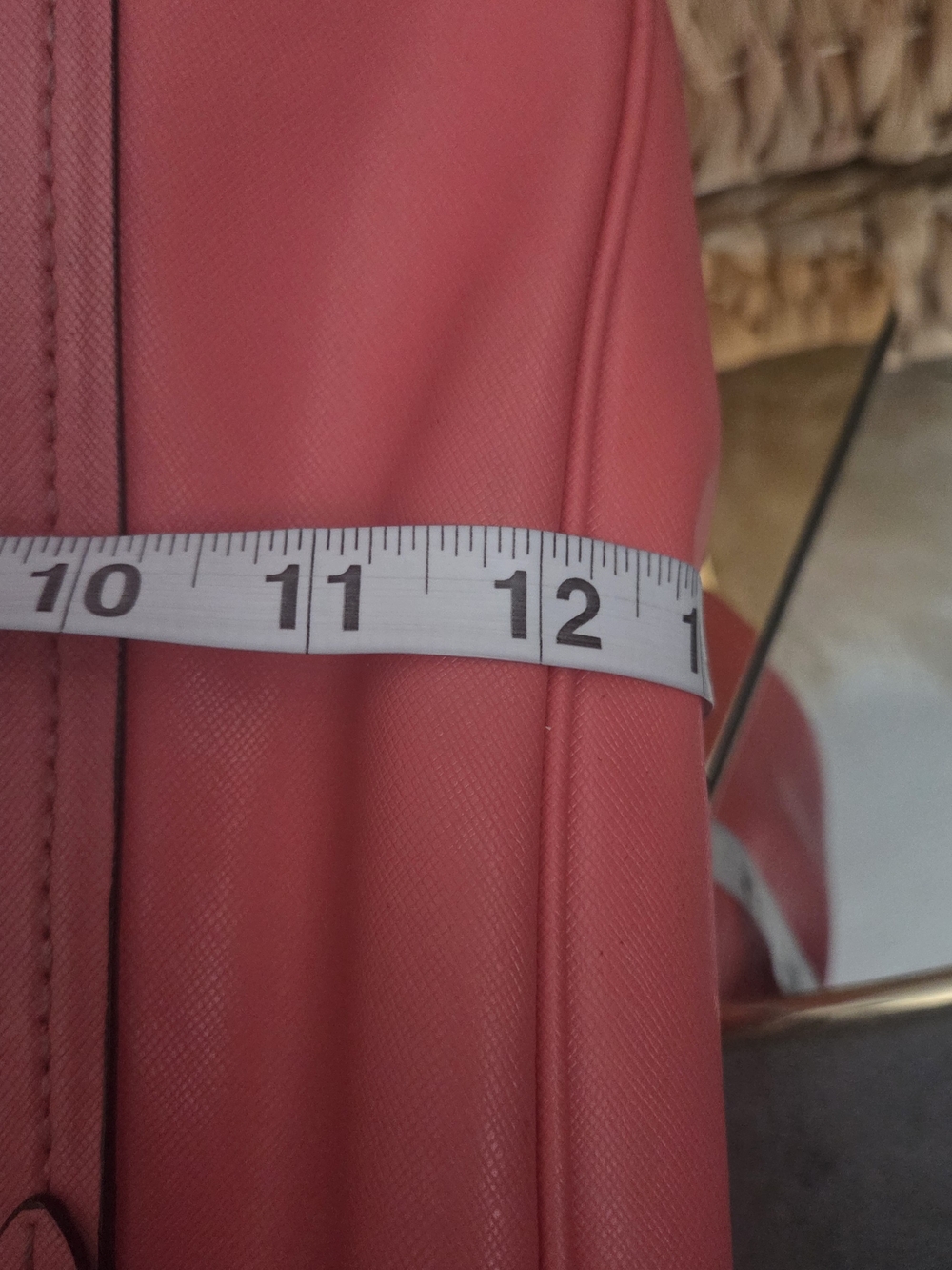 Coach Coral Pink Saffiano Leather Tote - Picture 6 of 17